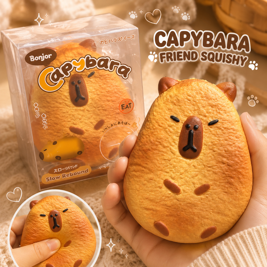 🧡 Capybara Friend Squishy