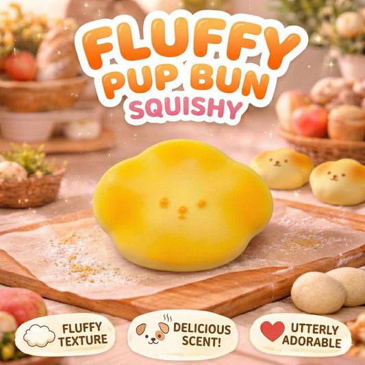 [NEW ARRIVAL] Fluffy Pup Bun Squishy 🐶
