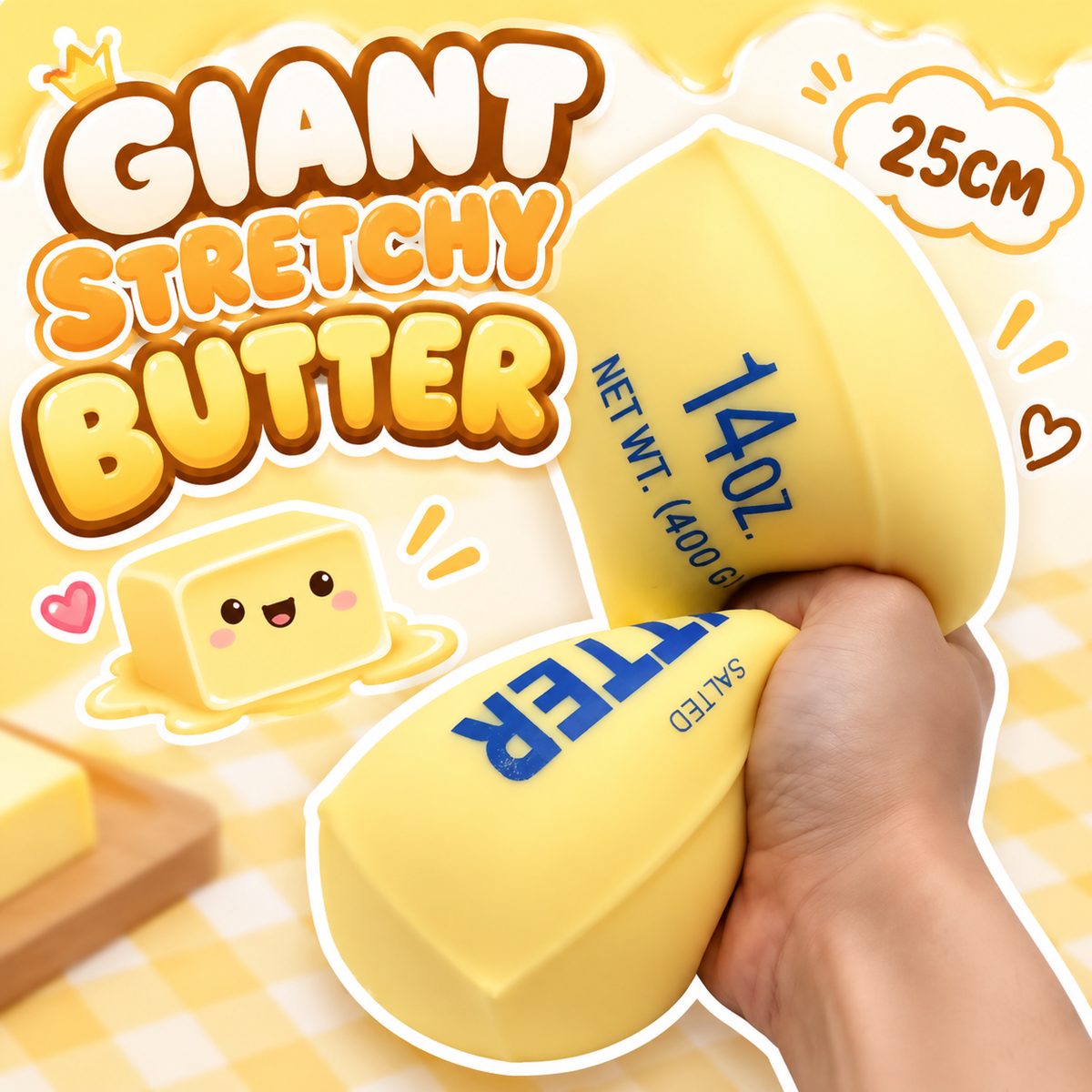 🧈✨ Giant Stretchy Butter ✨🧈