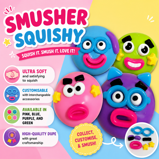 Smusher Squishy 🤪 (1pc RANDOM COLOUR)